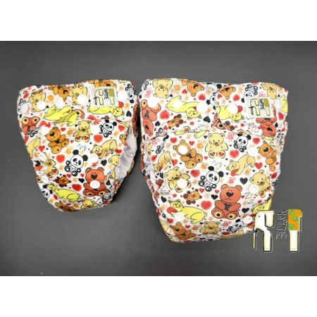 Pieluszka wielorazowa Kieszonka Bambus NB 1,5-8 kg – Misie | NappiMe®